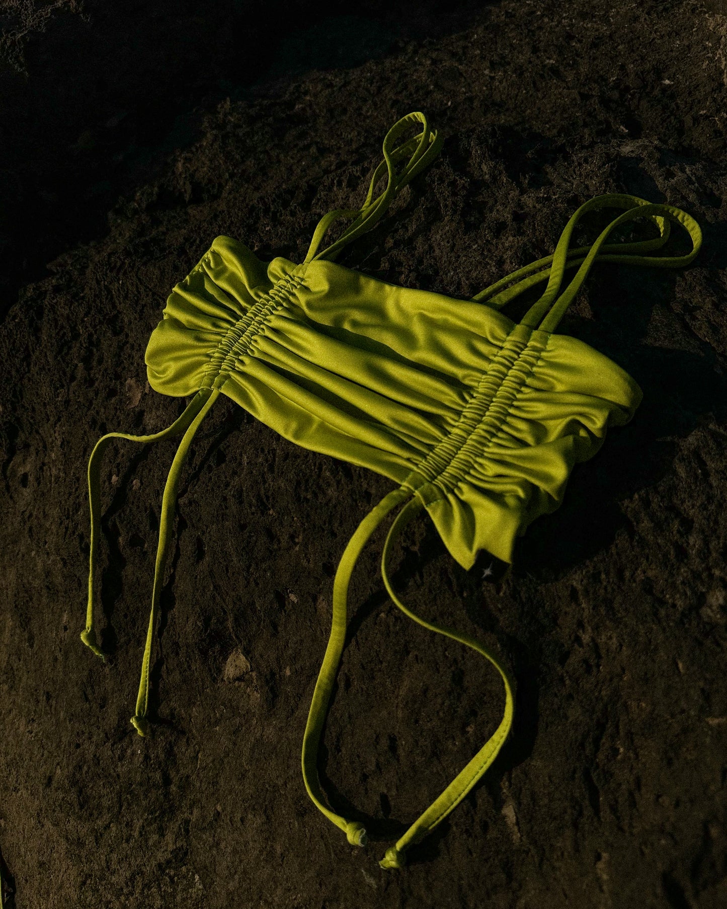 Bikini Top Bandeau - Tropical Green