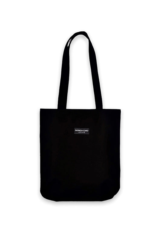 Minimal Black Tote Bag