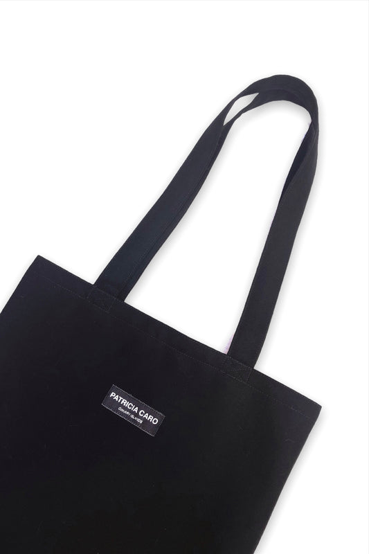 Minimal Black Tote Bag